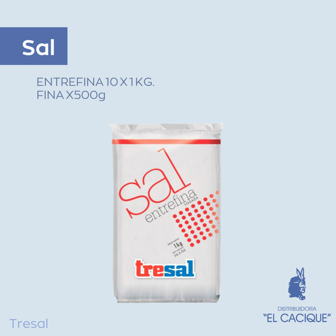 SAL ENTREFINA 10 X 1 KG. TRESAL